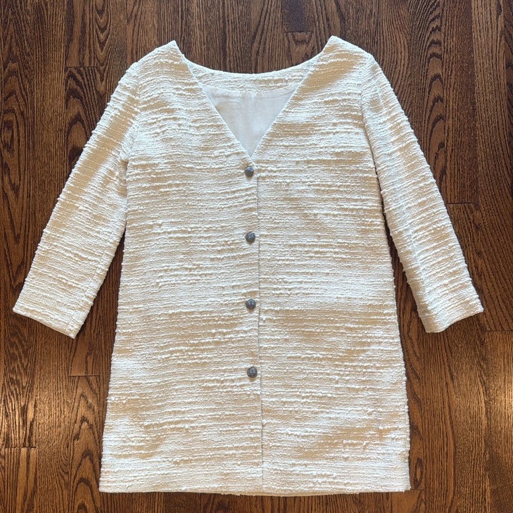 ba&sh Cream Tweed Mini Dress - Picture 6 of 14
